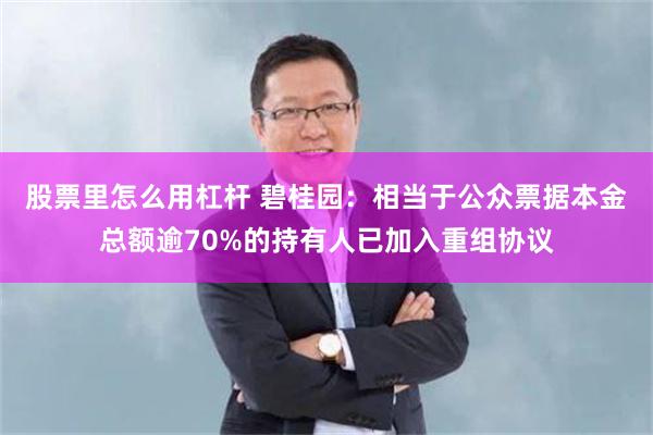 股票里怎么用杠杆 碧桂园：相当于公众票据本金总额逾70%的持有人已加入重组协议