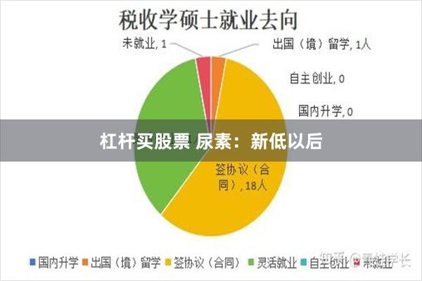 杠杆买股票 尿素：新低以后