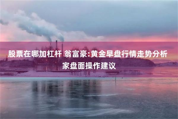股票在哪加杠杆 翁富豪:黄金早盘行情走势分析 家盘面操作建议