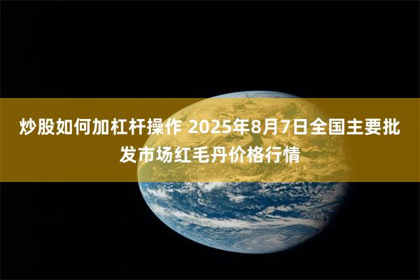 炒股如何加杠杆操作 2025年8月7日全国主要批发市场红毛丹价格行情
